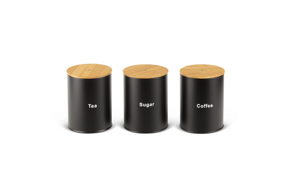 SET POSOD ZA SHRANJEVANJE Edenberg črna 3kos