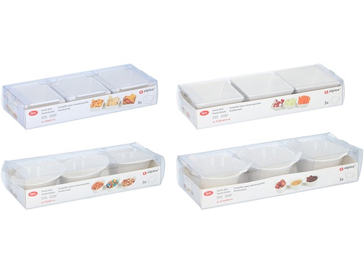 SKLEDE ZA SERVIRANJE PRIGRIZKOV 3 KOS